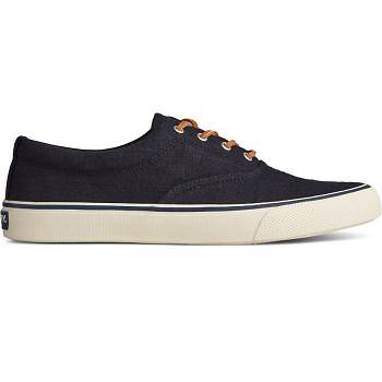 Sperry Striper Ii Cvo Baja Linen Cierne - Panske Tenisky